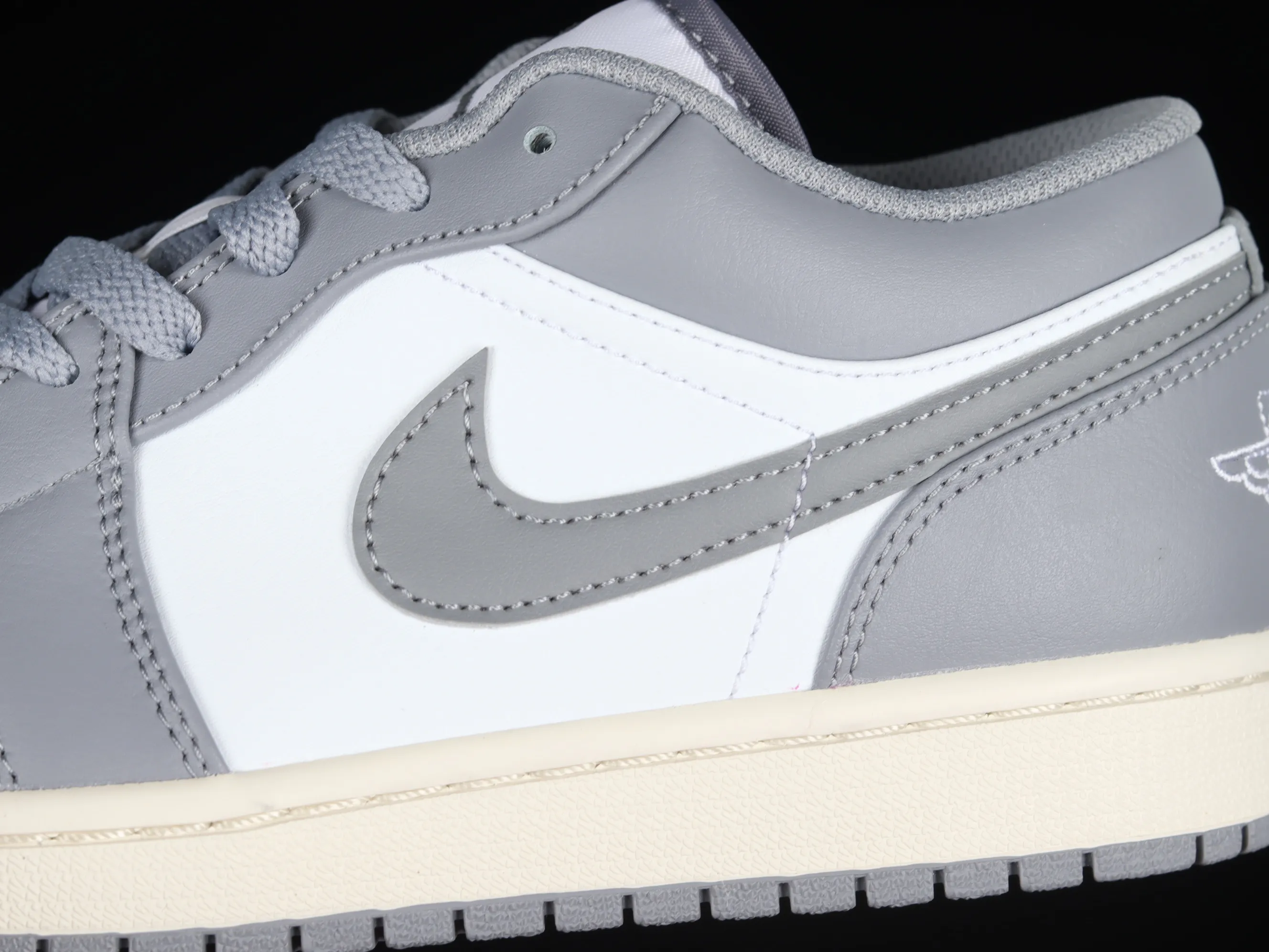 All categories Air Jordan Jordan series basketball shoes Air Jordan 1 Low G version pure original Air Jordan 1 Low "Vintage Grey" AJ1 Joe 1 white gray low-top basketball shoes 553558-053